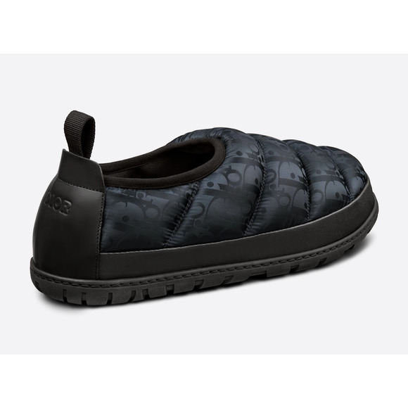 Dior Mens Snow Slipper Navy Blue Oblique Black Flat Slip On Loafer Sneaker 44 11 - Picture 12 of 16